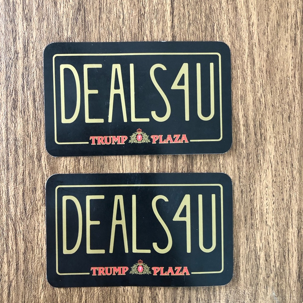 Trump Plaza / New Jersey Devils postcards